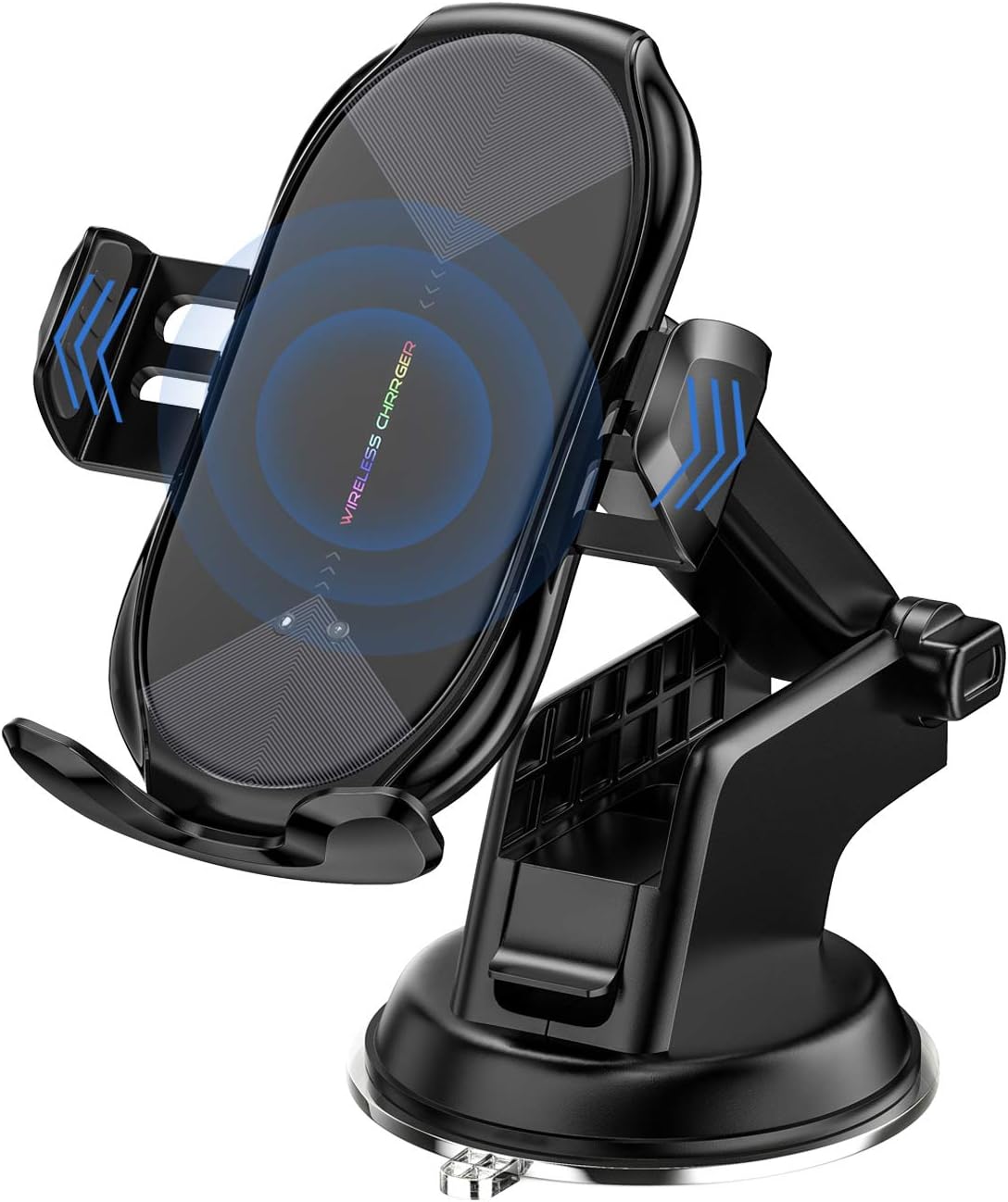 Wireless Charger Car Mount - Automatic Clamping Car Fast Wireless Charger with Air Vent Phone Holder