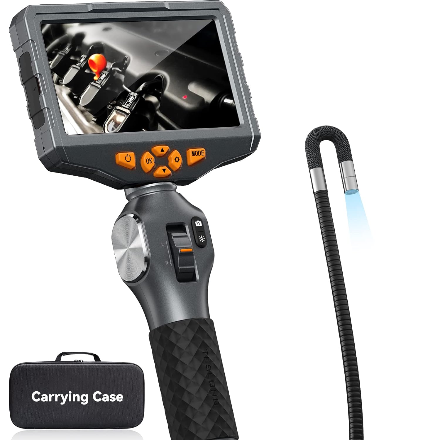 5-inch Articulating Borescope Inspection Camera